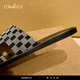 Rowilcs Brand Slippers para hombres Sandalias de verano de la moda de cuero de vaca