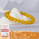 Famous family beeswax bracelet for women old beeswax round beads chicken oil yellow bracelet Baltic amber birthday gift 8.5mm