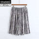 
Modal summer youth men's cotton silk shorts thin loose large size father's five-point pants straight pants pajama pants home pants light gray vertical strips (D13781) 3XL (suitable for 110-145 Jin [Jin equals 0.5 kg])