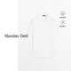 Massimo Dutti discount upgrade 2026 men's simple commuter style pure cotton Polo shirt textured short-sleeved polo shirt 00600155 White M (CN 180/96A) size is too large