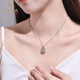 Cuihua Pt950 Shi Lai Run Gourd Platinum Chain Set Simple Versatile Necklace Pendant as a Birthday Gift for Girlfriend and Wife Shi Lai Run Gourd Platinum Chain Set Approximately 11g