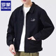 Romonjacke Herren Frühling und Herbst 2025 Neues Hemd Revers Herbst Herren Work Jacke Frühherbst-Jacke Top [Upgrade-Version] K12806 Black M [Empfohlen 90-120jin [Jin ist gleich 0,5 kg]]