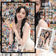 Song Yuqi's birthday gifts around the house (G)I-DLE puzzle 1314 pieces of mosaic custom toys di A693-Song Yuqi 1314 pieces of box + solid wood photo frame