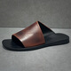 DIFANPU International Luxury Brand Herrenschuhe 2025 Neueste Sommer-Slipper High-End-Freizeitschuhe bequeme weiche Sohle Flip-Flops Black [Brand Gift Box] 38