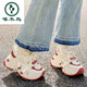 Pecker Daddy Chaussures pour femmes 2025 Automne Nouvelle chaussures blanches en maille respirante avec chaussures de jupe Chaussures de sport décontractées et solées 9905-3 beige 35