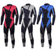 HiSEA men's and women's one-piece wetsuit warm swimsuit swimming surfing wet suit black blue front zipper L151 L