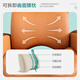 Bubang Lao Shi Yunduo Sofá simple Adecuado para que los ancianos se sienten durante mucho tiempo y se sientan cómodos protección de la cintura ergonómica especial anti-caza [estilo corto] Yunduo Sofá anciano (naranja) 750*835*1080 mm