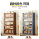 Baihengda dust-proof bookshelf floor-standing home living room with door display cabinet storage shelf storage storage cabinet bookcase integrated wall-mounted 40 models 2 layers gray transparent acrylic