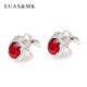 
EUAS/MK imports from South Korea, lake green gem suit business trend men's French shirt cufflinks, wealthy pearl treasure qi lake green XK21