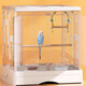 Aoyanlai Bird Cage Tiger Skin Cockatiel Cage Horizontal Silk Large Deluxe Villa Peony Special Cage Horizontal Silk Package 6 ACHET