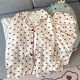 Antártico Gentle Girl Girl's Heart Cardigan Pajamas se puede usar afuera en la primavera Nuevo ropa de tela arrugada de ropa de manga larga KK3523# M 170 [sugerido 80-100Jin [Jin iguala 0.5 kg]]]