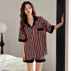 Ordifen short en coton pur en pyjamas pour femmes [100% coton] Feigne respirante mince et haut de gamme pour usure en plein air