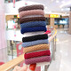 Princess Xiang High Elasticity Durable Seamless Towel Ring Rubber Band Headband Korean Style Hair Rope Women's Simple Hair Wrap Hair Accessory Twist Style Mixed Color 10 Pack