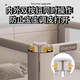 RANYW bed fence baby anti-fall bed side baffle baby bed fence safety guardrail heightening guardrail left and right splicing gray punch-free U-shaped base 1.8 meters + 2.0 meters + 2.0 meters three-sided combination