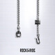 ROCK&RIDE Rebirth Series Chain Collection Necklace S925 Silver Niche High-Quality Texture Chain for Your Boyfriend 55CM Rebirth Water Pattern Chain