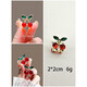 Nuevo estilo coreano de la mujer linda crystal rojo cherry internet celebridad pequeña clip clip clip bang clip de pelo de la frente de la frente de la frente