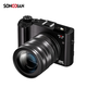 松典（SONGDIAN）数码相机前后双摄6400W高清微单摄像vlog随身便携学生入门级照相机dc218 黑色+广角镜 32G内存
