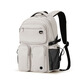 Mixi [New Product] Großkapazität Mehrfach Taps Leichte Rucksack Freizeit-Reisebereich Rucksack Female High School College Student Book Moonlight White