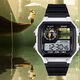 Sky Light Escape personajes de anime Customized Watch Customized Bidimensional Smart Sman Square Electronic Watch Model Model Students [Fashion Silver-Electronic Watch] Z3883 Light Escape Super Value Pack (batería extra larga + Embalaje de caja de regalo)