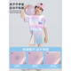 FIDQIOG女童夏季速干运动套装冰丝短袖网球羽毛球训练服 9889棉T恤+4353彩色 150 cm