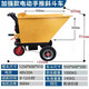 He Jiagong construction site electric hand push ash bucket truck tricycle construction dump truck tool truck handling manure and brick pictures thickened inclined bucket truck Xiaojingang (3.0 thick)