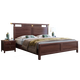 Nanzhu Neues chinesisches massives Holzbett 1,8 m doppeltes Hauptbett Große offizielle Hutbett Vollmassivholz Schwalbenschwanz Bettbrett 9901c#