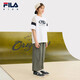 Fila Comfort Cotton Fila Children's Clothing Children's Short-Sleeved T-Shirt 2025 Summer New Boys' Knitted Tops Cloud Mushroom White-WT 140