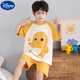 Disney children's pajamas summer thin loose breathable short sleeve shorts two-piece set boy cute cartoon home clothing suit TN-short round-693# Come on, reader 170 size 8 recommended height 90-103CM