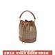 Belle retro casual texture artificial leather one-shoulder crossbody bag bucket bag handbag bag medium size women's apricot brown apricot medium size