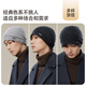 JIUMU pure cashmere warm knitted woolen hat Baotou cold hat autumn and winter outdoor winter hat winter ear protection cold hat for men