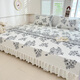 Jieliya Hepburn style tatami special bed cover for four seasons universal pure cotton cotton kang single large size kang cover kang mat with skirt K695 [pure cotton fabric - universal four seasons] 320cm*200cm + sag 30cm single piece