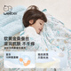 WELLBER Children's Anti-Kick Quilt for Big Children, Mulberry Silk Sleeping Bag for Baby, Autumn and Winter Thick Dreamland 100*160cm