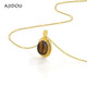 AJIDOU Ajidou necklace birthday gift, fashionable and simple temperament tiger eye stone pendant necklace for girlfriend and wife