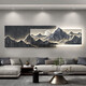 Three-a-day tiger back has a backrest living room decoration painting light luxury sofa background wall hanging painting 3d three-dimensional landscape mural B-back has a backrest 15042cm ordinary model (without lights)