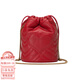 Gucci GG Marmont Logo Logo Sprle Sprle Trawstring Le cuir Back Backt Body Bodage Sac Femmes Basic Package (Sac + Sac à poussière)