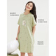 
Hengyuanxiang nightgown for women in summer pure cotton short-sleeved mid-skirt thin casual sweet new home clothes pajamas for women in summer 15604 M 160