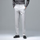 Jiumuwang Frühlings- und Sommer neue Männer -Casual Hosen -Geschäftsleute für Männer Kleidung Vaters Lange Hosen lose geradlinige elastische Herrenhosen 9892 Black 29