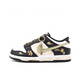 耐克（NIKE）球鞋定制  Dunk 太空灰岩 休闲百搭 复古做旧 黑米色板鞋 DD1503-101(Team77-墨晓)女 35.5