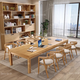 Xinjing solid wood desk long conference table living room large table desk learning writing library desk 2.0 meters