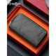 Jinlilai Simple y de moda Bolsa de llave de gran capacidad Bolso de cuero genuino para hombres Bolso de primera capa de primera capa Bolsa de caza de vacas gris