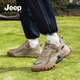 
JEEP SPIRIT Jeep Men's Shoes 2025 Summer New Breathable Casual Shoes Men's Teen Outdoor Sports Daddy Shoes Men's Rock Sand Color 42