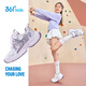 361 children's shoes for girls' sneakers 2025 autumn millennial style cushioning high elastic splicing retro casual shoes Purple 35