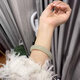 
Fat Donglai Xinjiang Hetian jade green white jade bracelet ice-type sunny water bracelet green jade sunny water bracelet gift for girlfriend 53-54mm fat round width 10mm