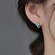 Fat Donglai purchases the same style, Aquamarine earrings, 925 silver earrings, light luxury 2025 new style, niche women, 925 silver Aquamarine earrings (price of two)