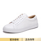 Mnsmin französische Luxus-Männerschuhe High-End-Vier-Jahreszeiten-Kuhlatten-Schnüre-up Casual White Schuhe Daily Pendlerschuhe Modetrend Weiß 9225 38