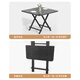 YOIK folding dining table home simple portable dining table rental house outdoor table walnut square table 80*80*75cm