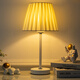Lámpara de escritorio de noche de dormitorio Zhewei Lámpara de atenuación de celebridades de celebridad moderna lámpara de aprendizaje simple editora remota SN694 Lino negro pequeño + bombilla LED de tres colores [V Modelo] Interruptor de carga
