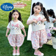 
Disney baby girls short-sleeved suit summer 2025 new fashionable children's KT cat casual pants fashionable baby cartoon two-piece kitten pink suit 120 (upgraded model)
