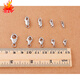 LNGA Landgre925 Collar de perla Plata Conexión Hebilla Pulsera Silver Silver Hebilla Hebilla Qq Lobera de langosta Cabeza YS695 Silver Hebilla QQ de 6 mm