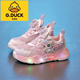 
G.DUCKKIDS little yellow duck girls sports shoes 2025 new spring and summer casual versatile luminous sports pony lily mesh shoes B689 purple single net 28 inner length about 17.2CM